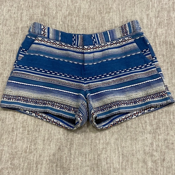 Joie Pants - Joie Blue Aztec Shorts
